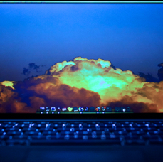 Cloud Services visualization showing connected network